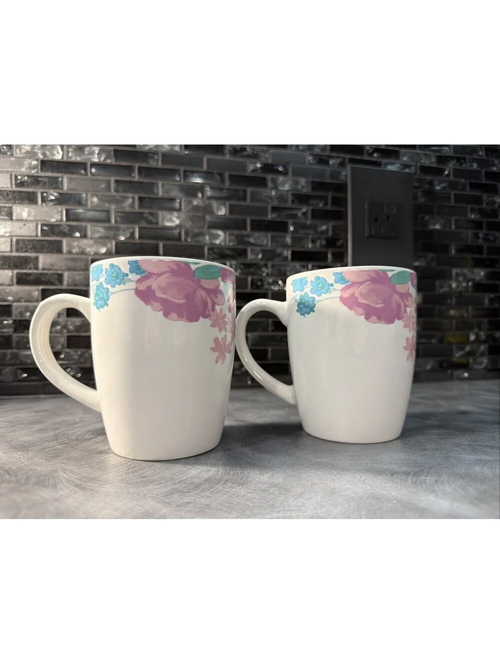 Royal Norfolk Floral Coffee Cups /Set of 2